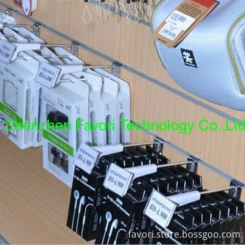 Favori Z100 Slatwall Security Hook, Anti-theft Hook,Slatwall Theftproof Hook,Slatwall Burglarproof Hook, Slatwall Locking Hook